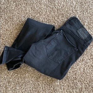 Levi’s Mile High Super Skinny Black Jeans